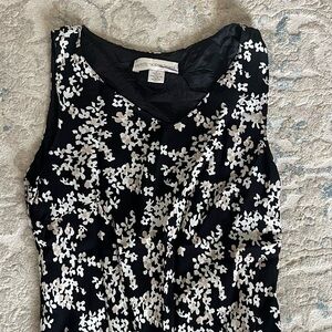 Petite Sophisticate | black and white mini dress